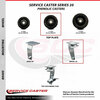 Service Caster 5 Inch Phenolic Wheel Swivel Caster Set with Roller Bearings SCC SCC-20S520-PHR-4